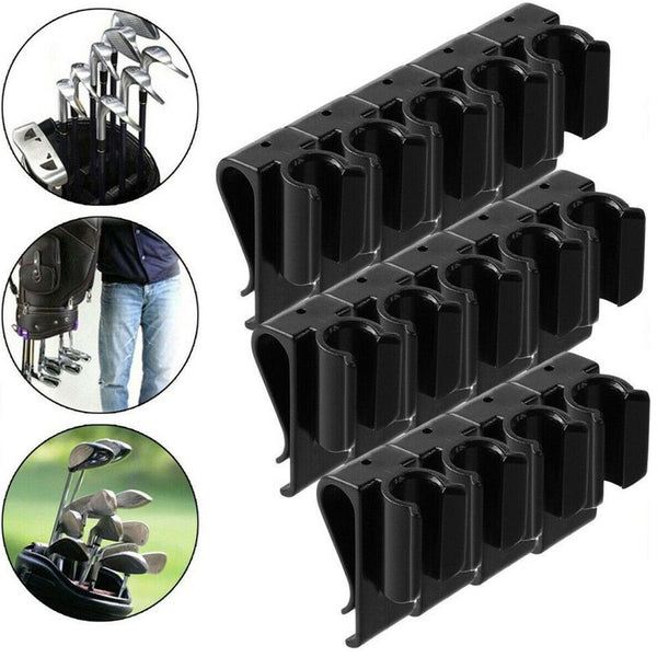 14pcs Golf Putter Clamp Golf Bag Clip On Putter Holder Putting Organizer Drop Ship Golf Equipment